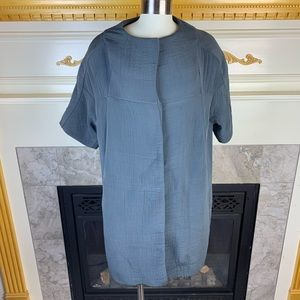 New Marni Textured Silk Blend Button Snap Jacket